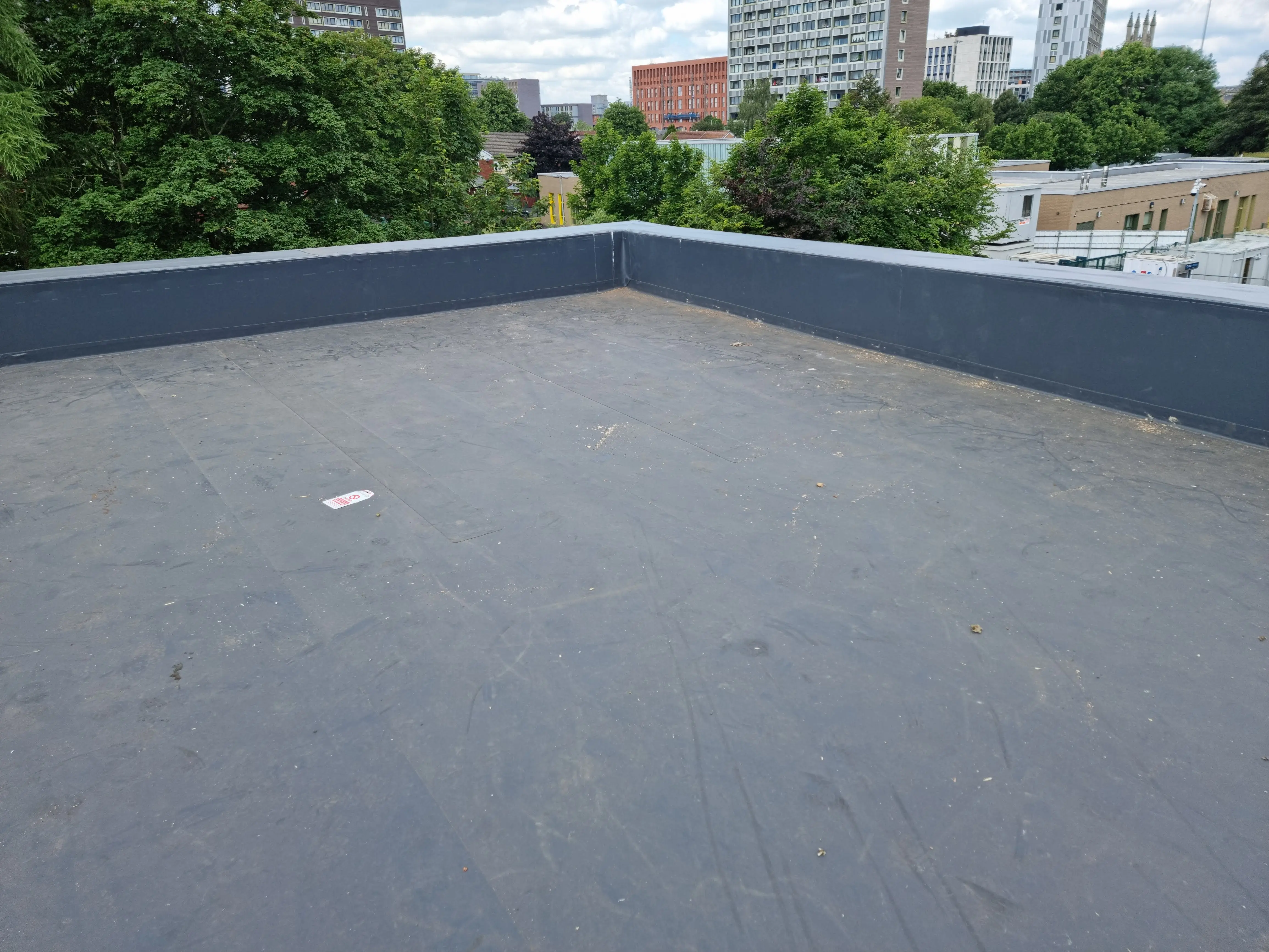 Completed flat roofing project by Sureseal Flat Roofing in South Yorkshire