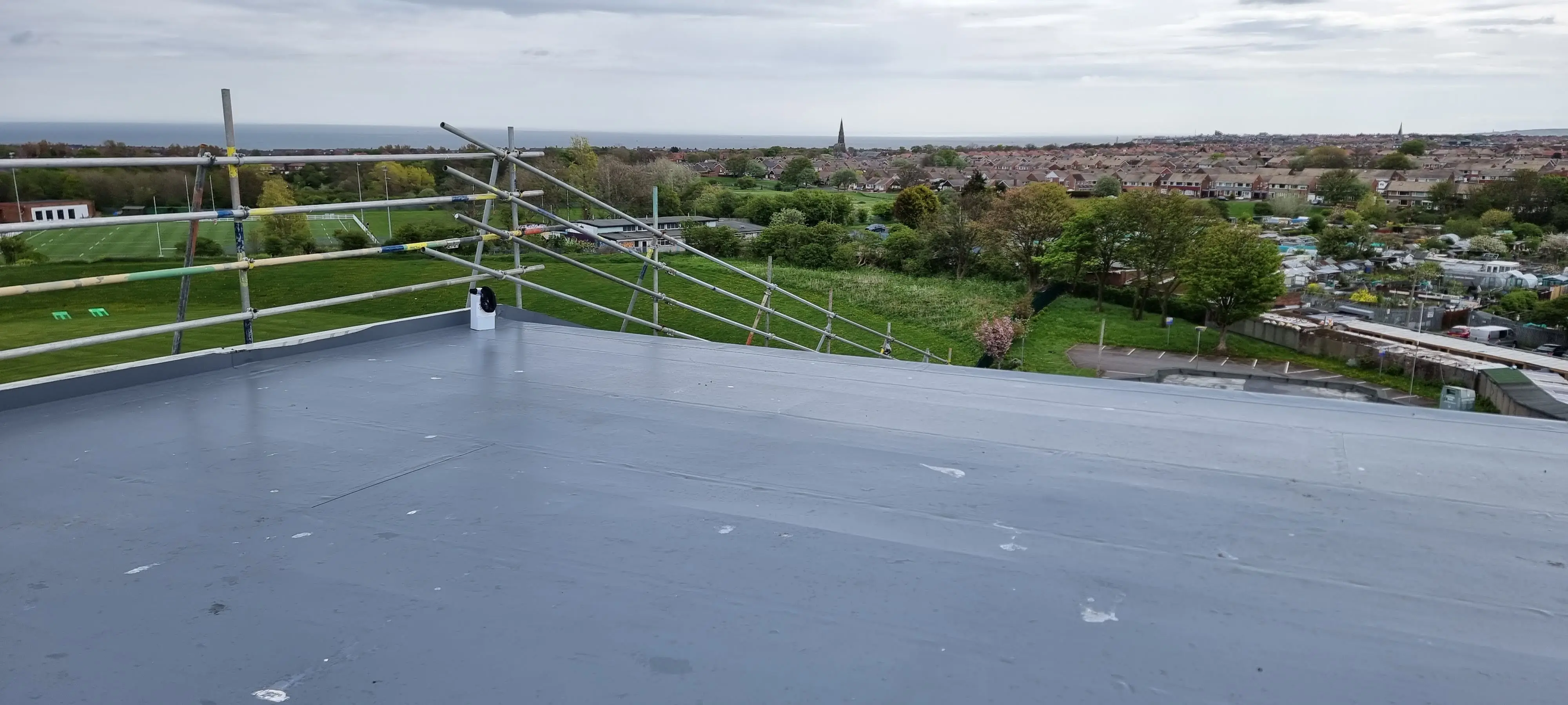 Completed flat roofing project by Sureseal Flat Roofing in South Yorkshire