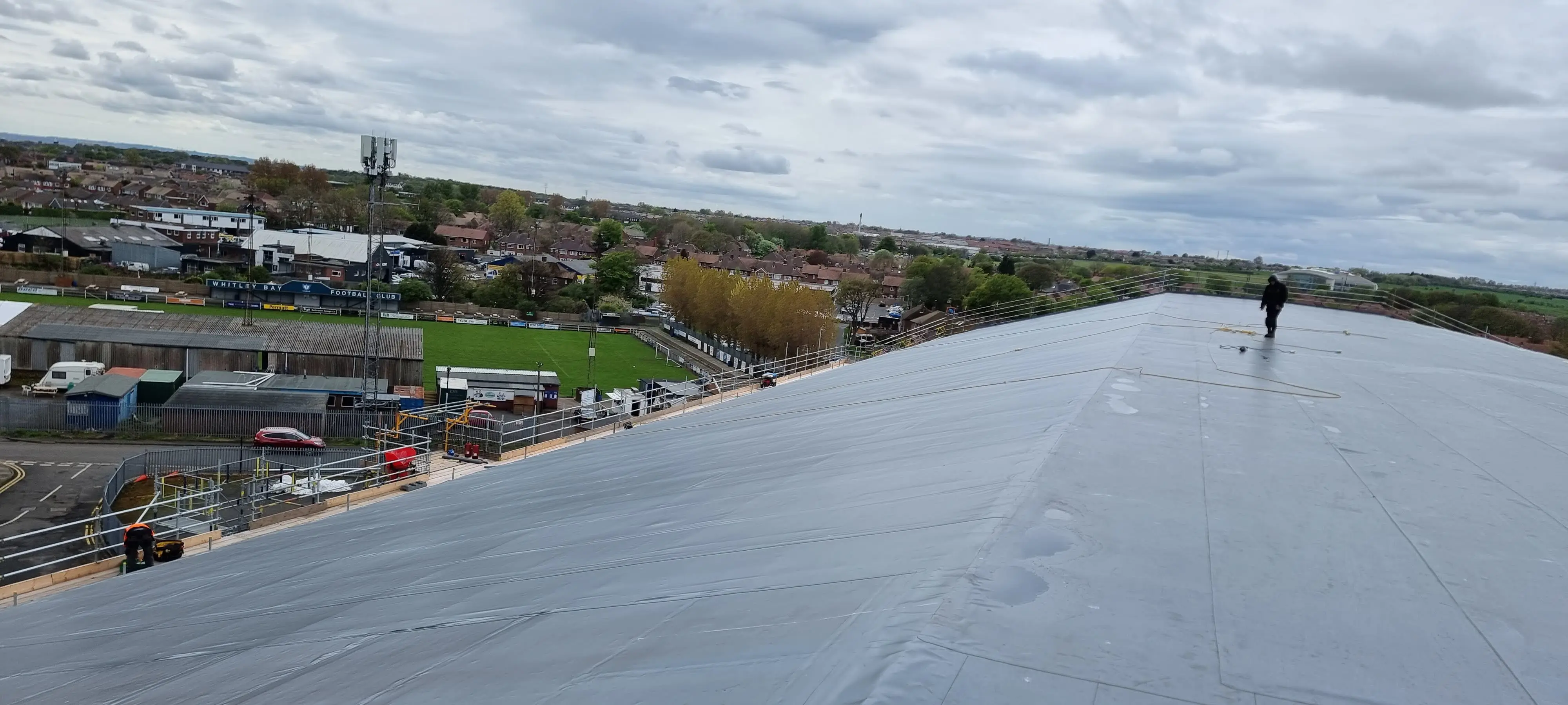 Completed flat roofing project by Sureseal Flat Roofing in South Yorkshire