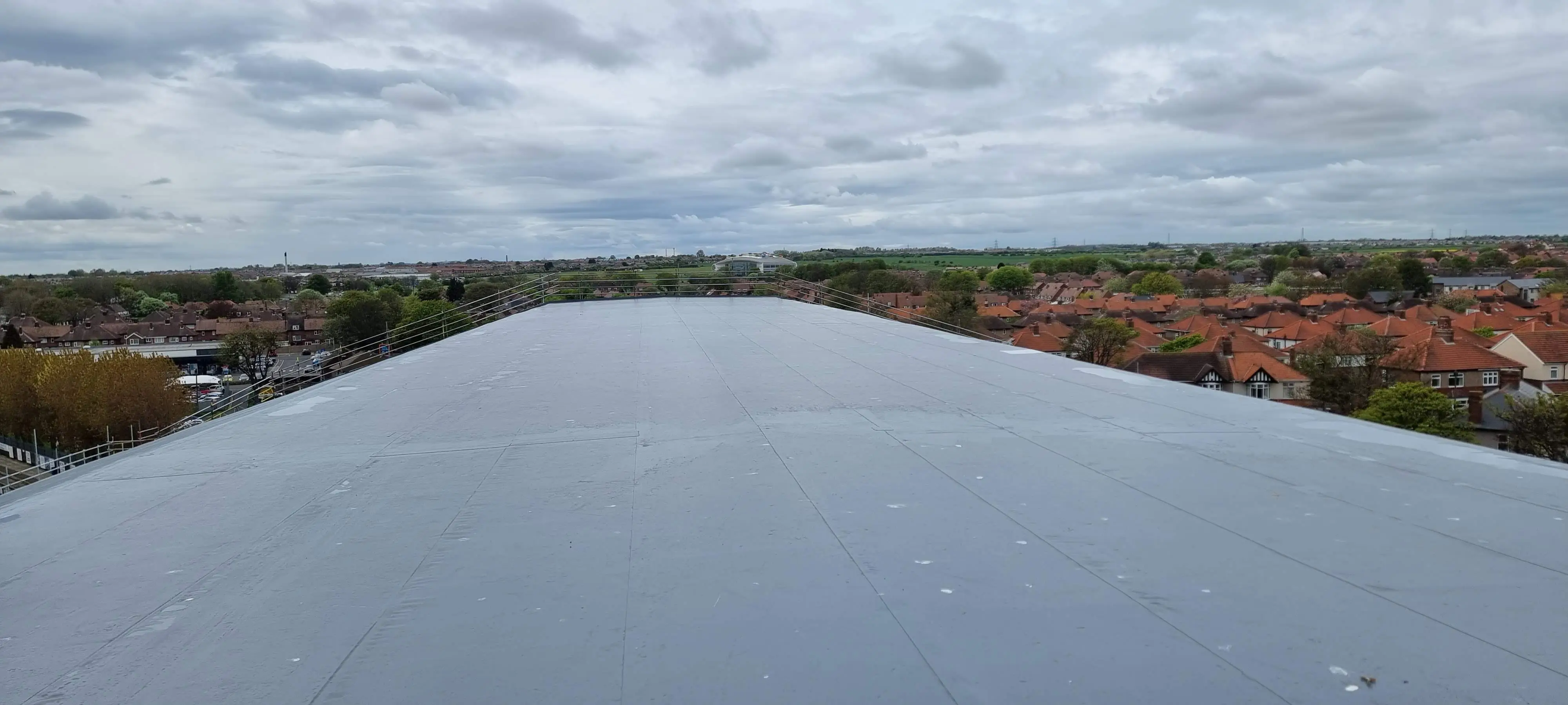 Completed flat roofing project by Sureseal Flat Roofing in South Yorkshire