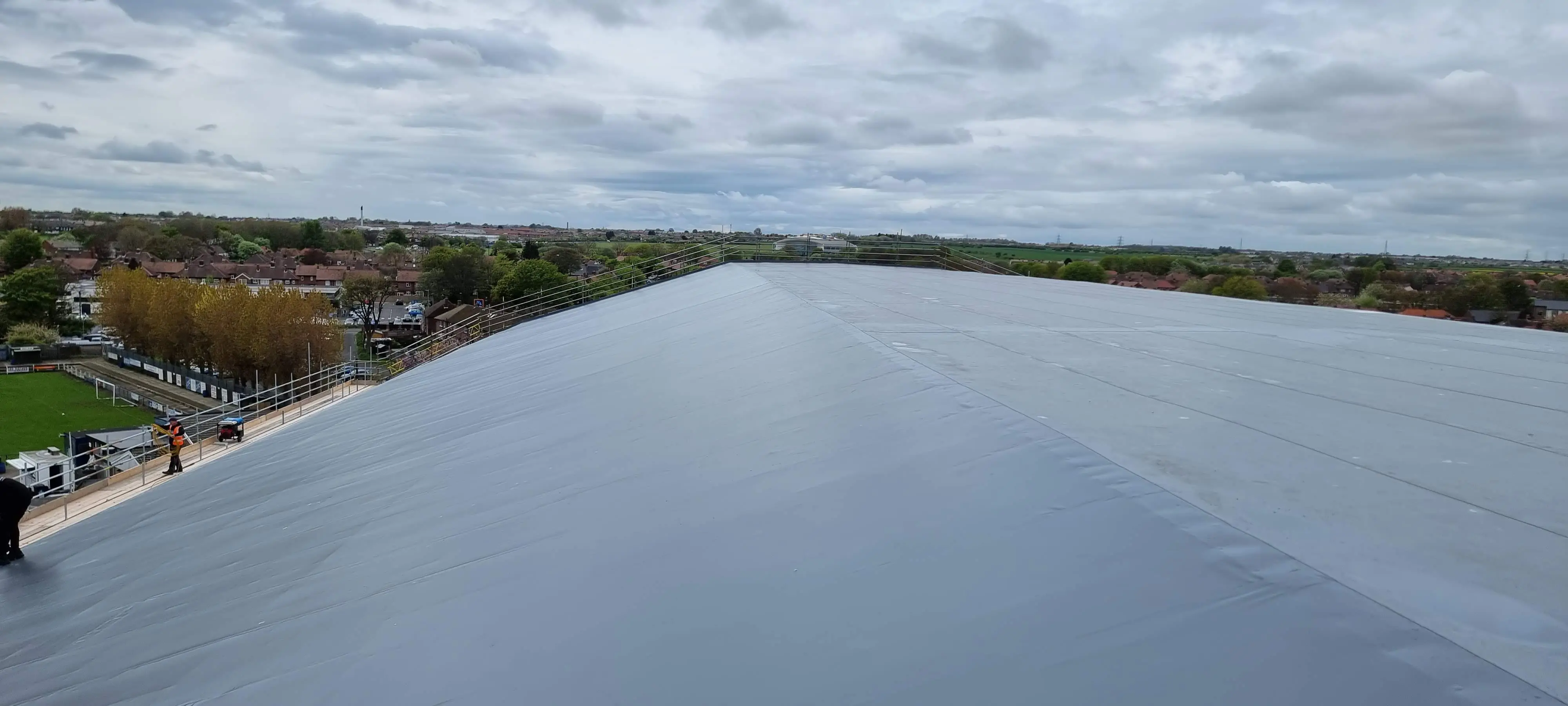 Completed flat roofing project by Sureseal Flat Roofing in South Yorkshire
