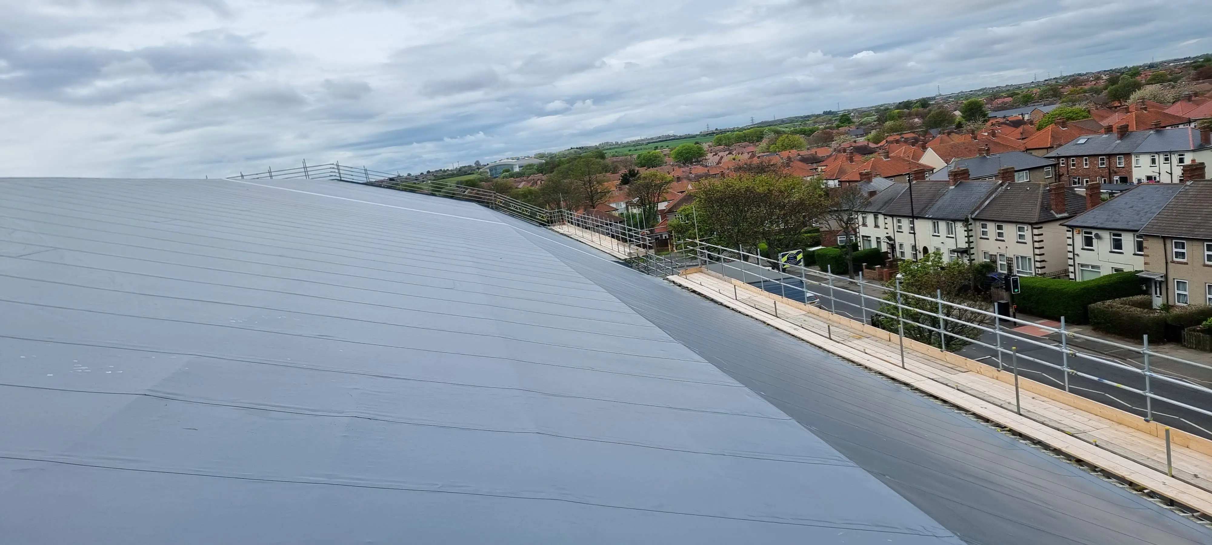 Completed flat roofing project by Sureseal Flat Roofing in South Yorkshire