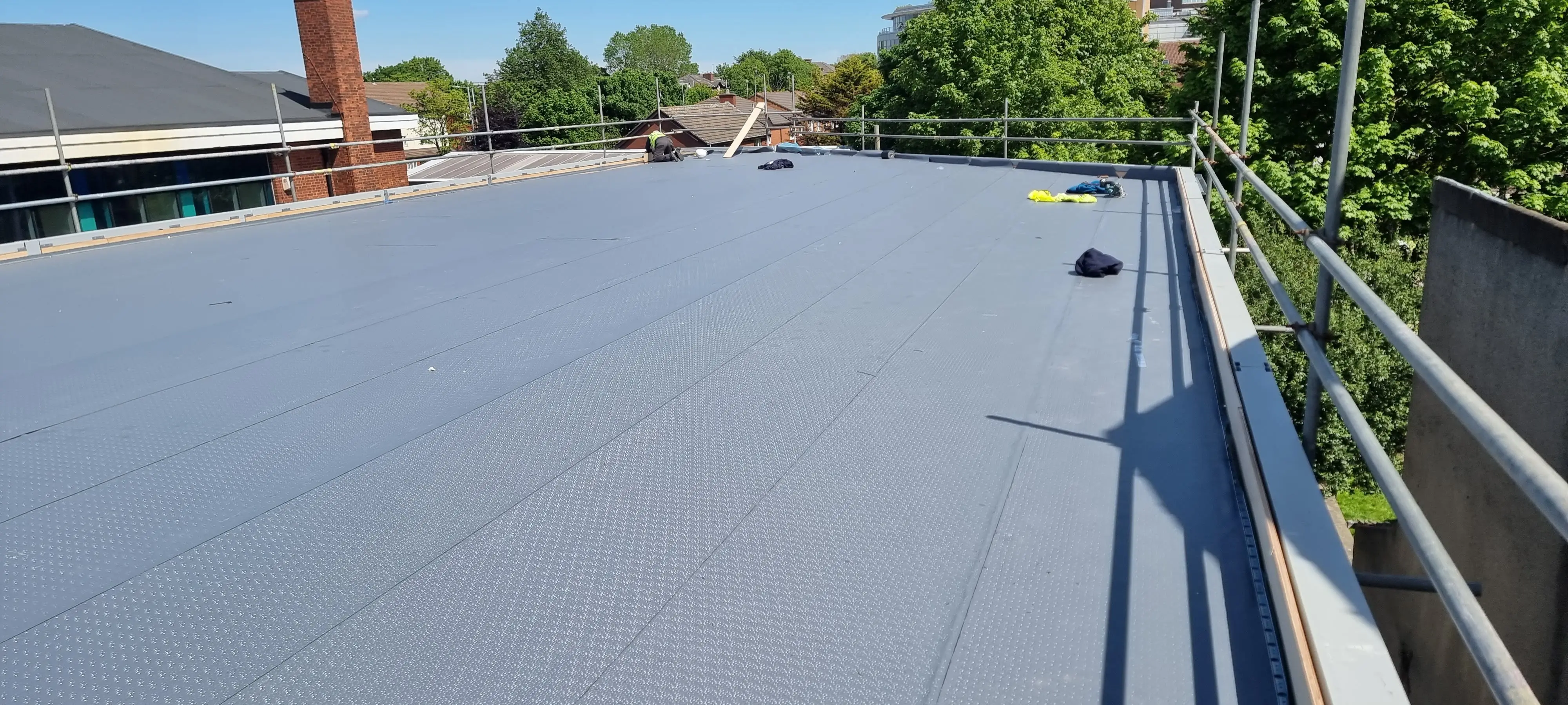 Completed flat roofing project by Sureseal Flat Roofing in South Yorkshire