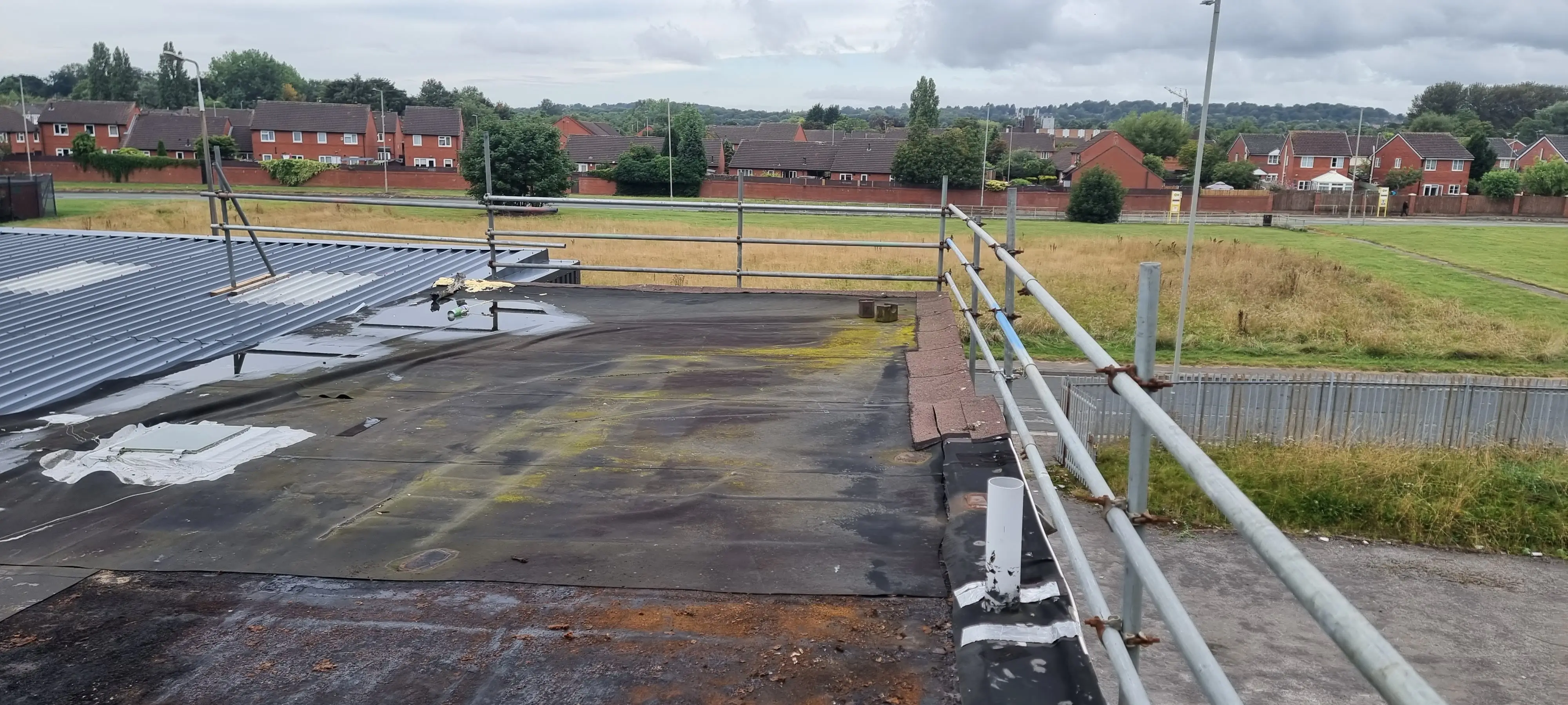 Warehouse roof refurbishment, Liverpool — before