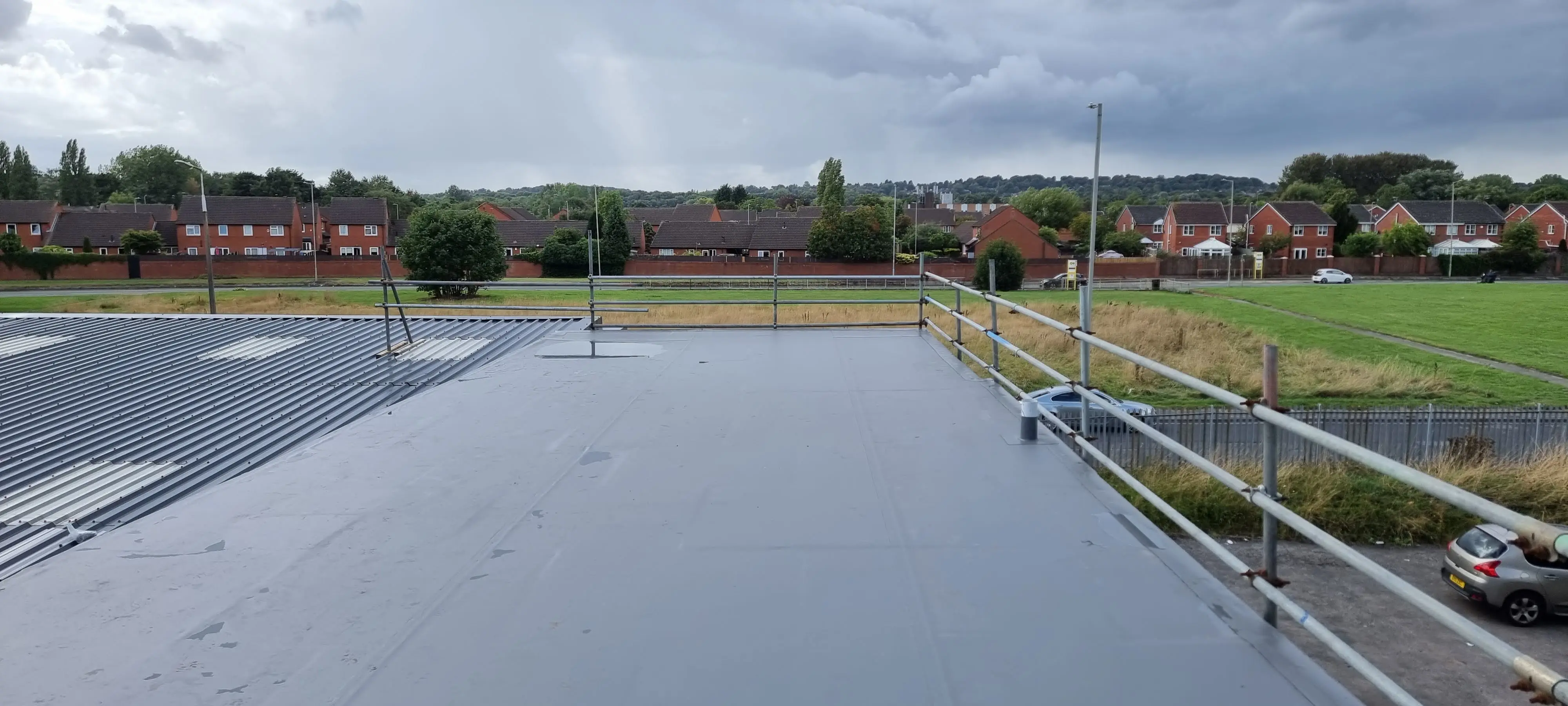 Completed flat roofing project by Sureseal Flat Roofing in South Yorkshire