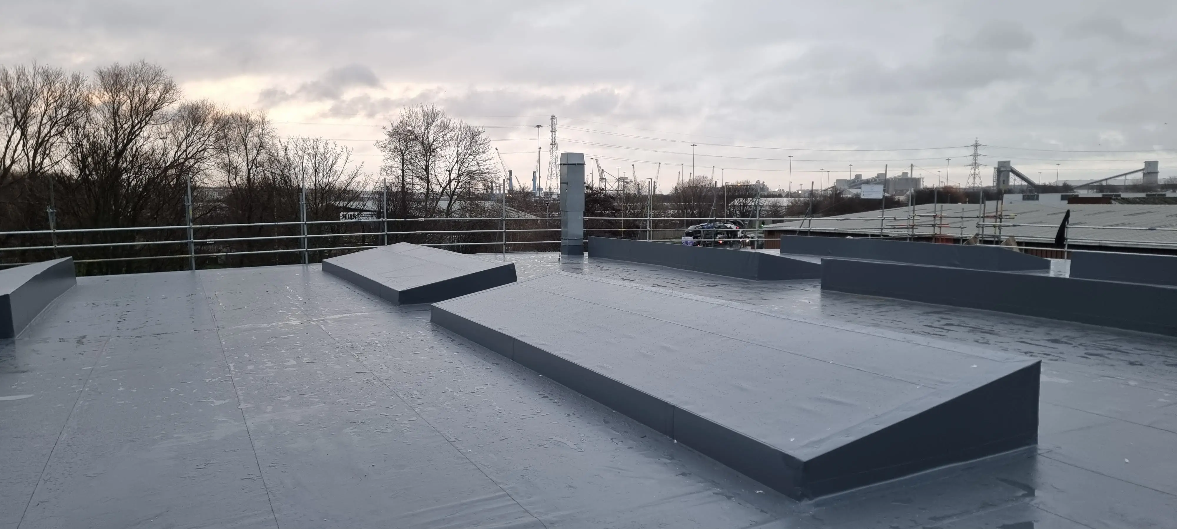 Completed flat roofing project by Sureseal Flat Roofing in South Yorkshire