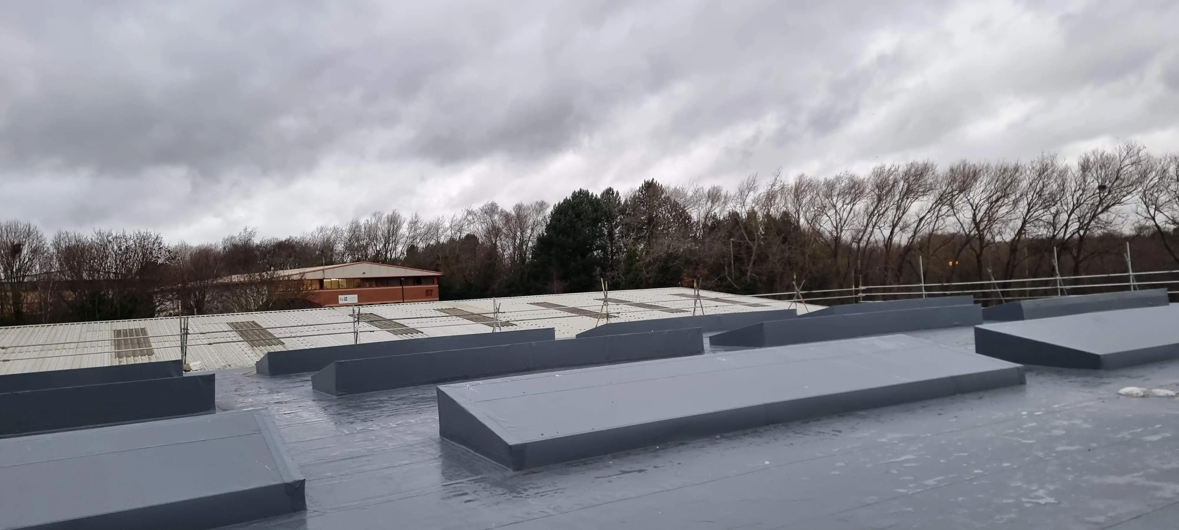 Completed flat roofing project by Sureseal Flat Roofing in South Yorkshire