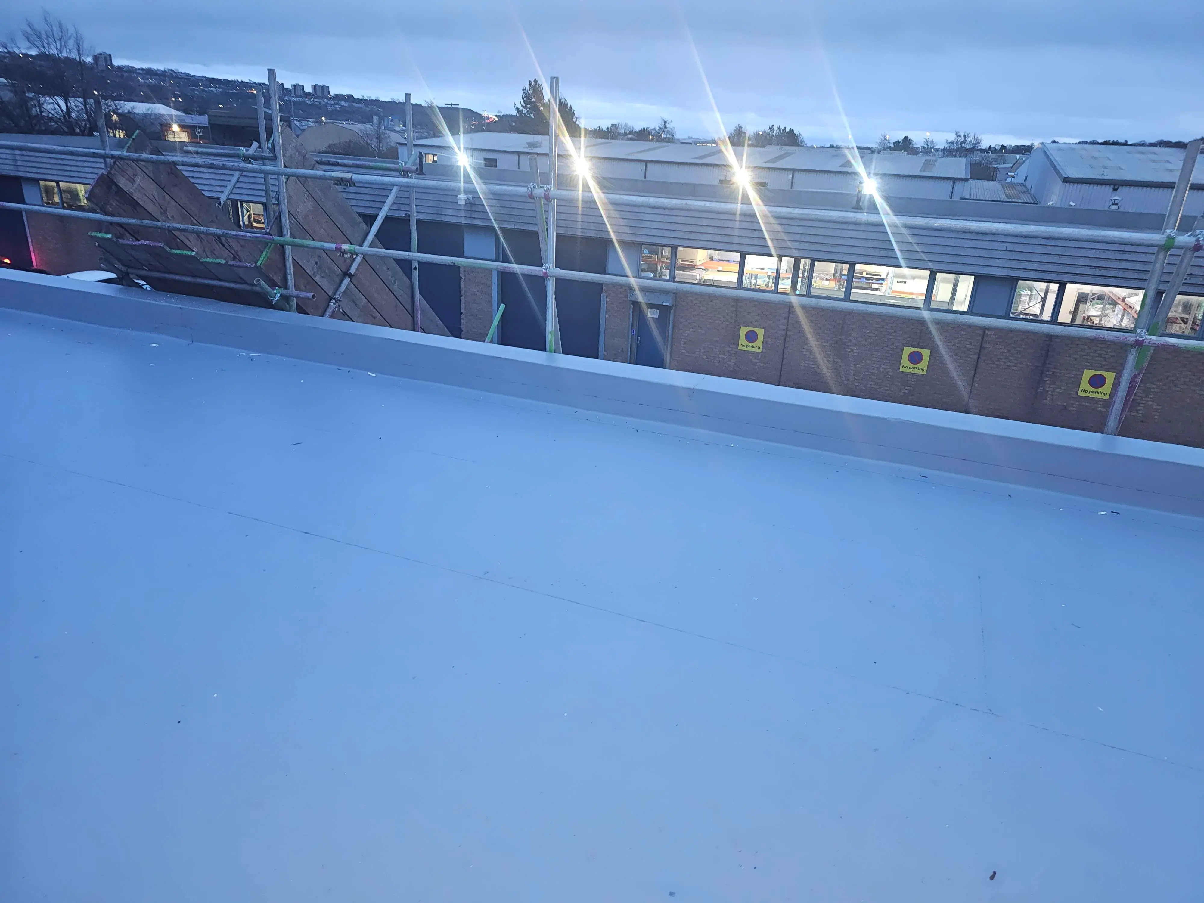 Completed flat roofing project by Sureseal Flat Roofing in South Yorkshire