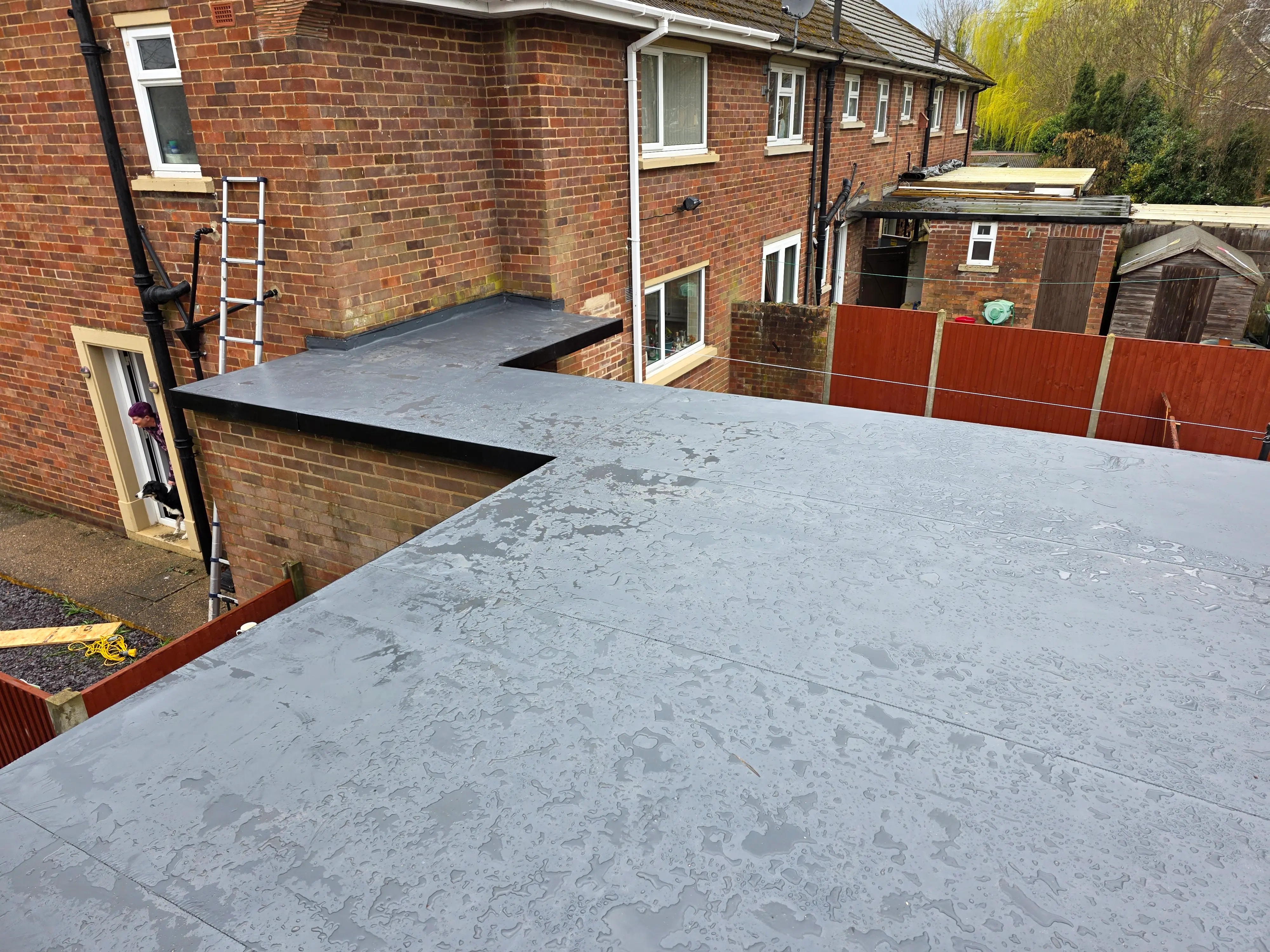 Completed flat roofing project by Sureseal Flat Roofing in South Yorkshire