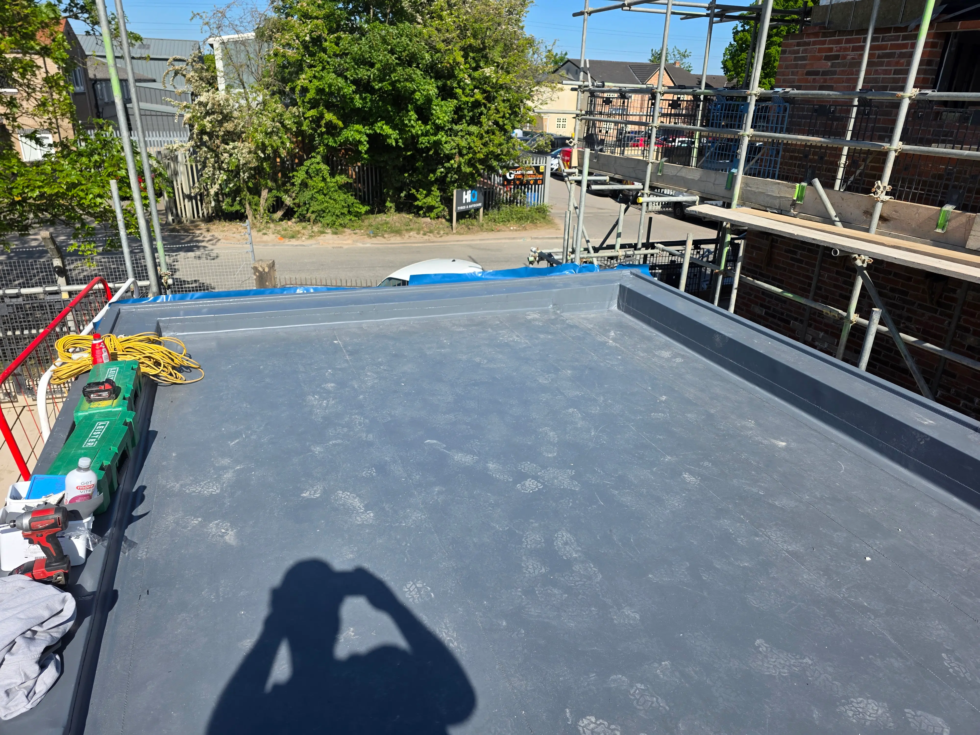 Completed flat roofing project by Sureseal Flat Roofing in South Yorkshire