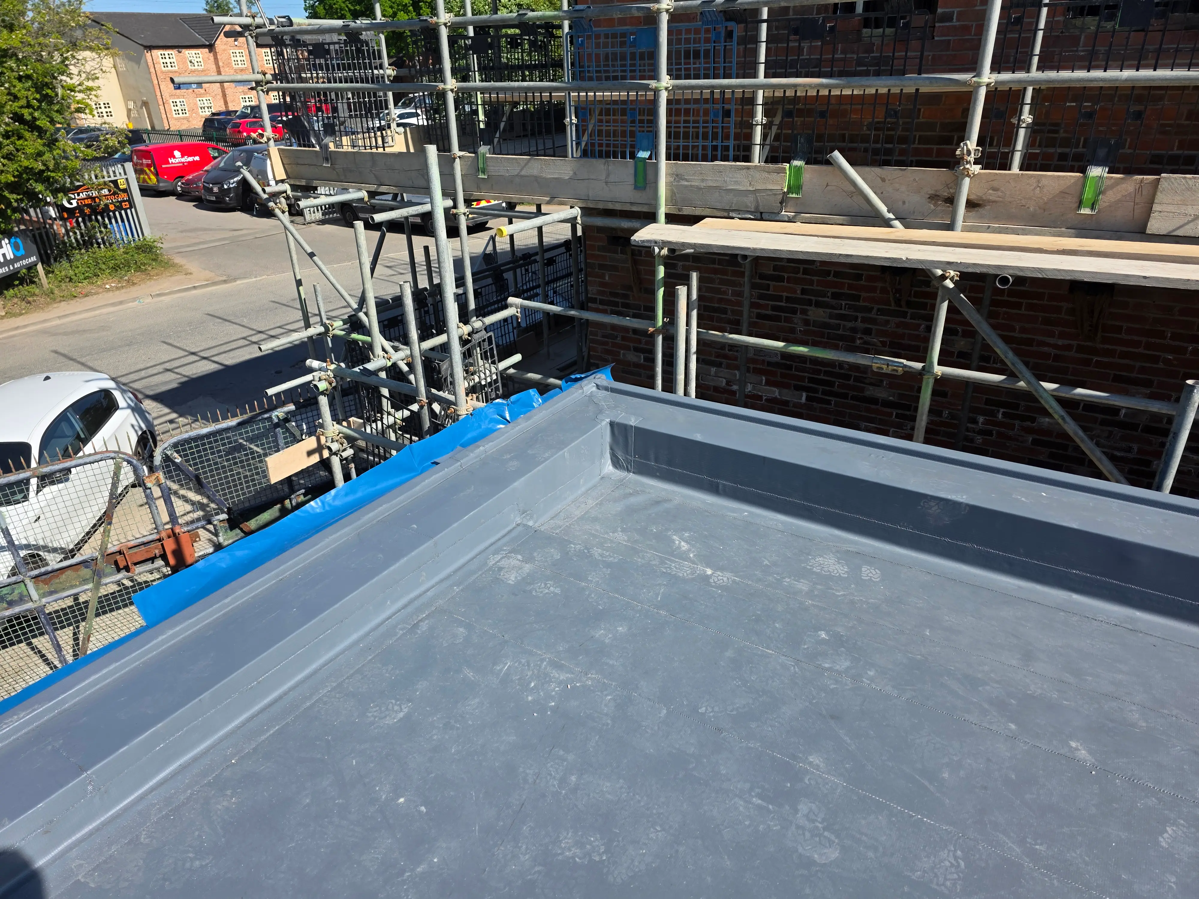 Completed flat roofing project by Sureseal Flat Roofing in South Yorkshire