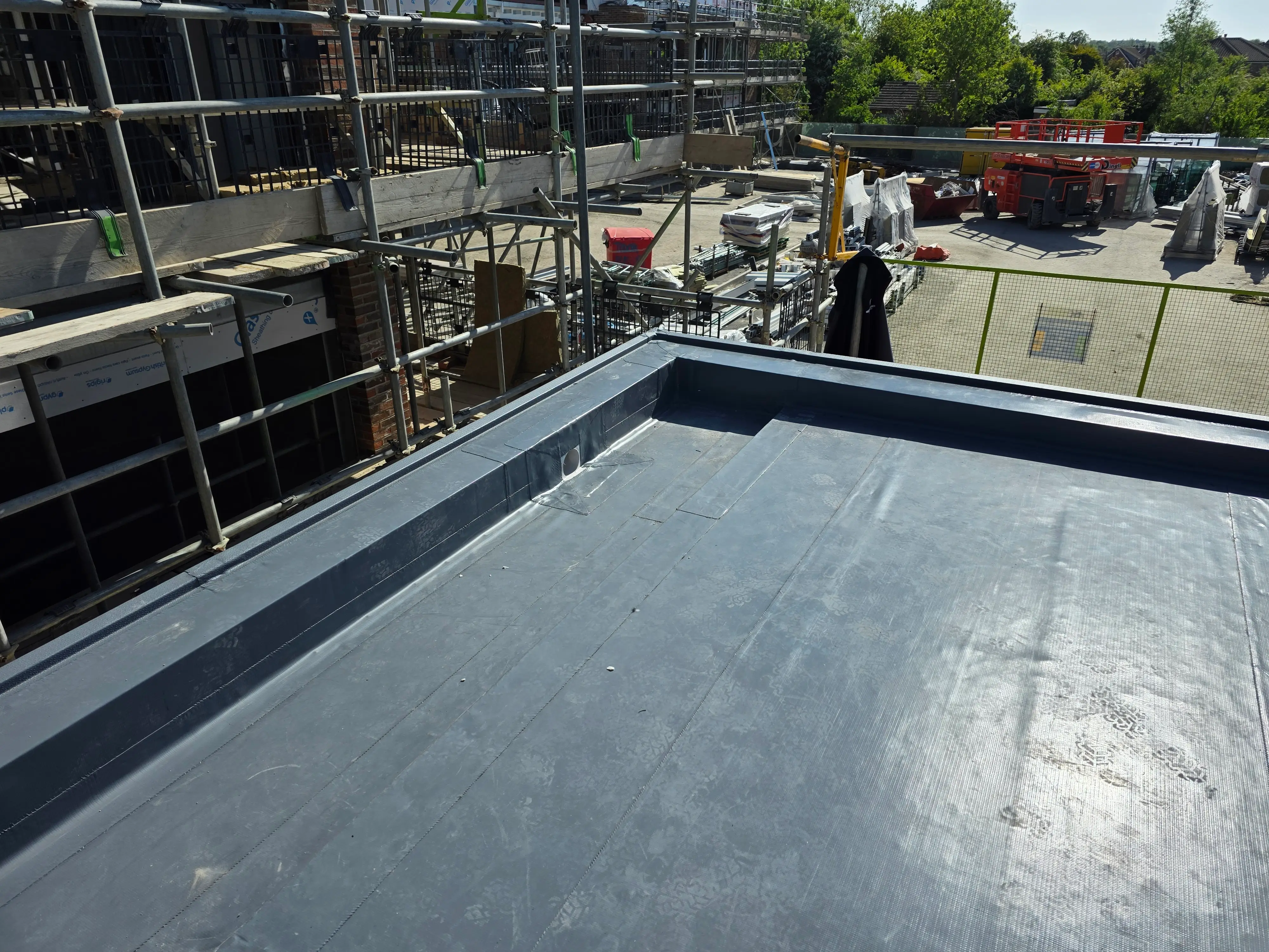 Completed flat roofing project by Sureseal Flat Roofing in South Yorkshire