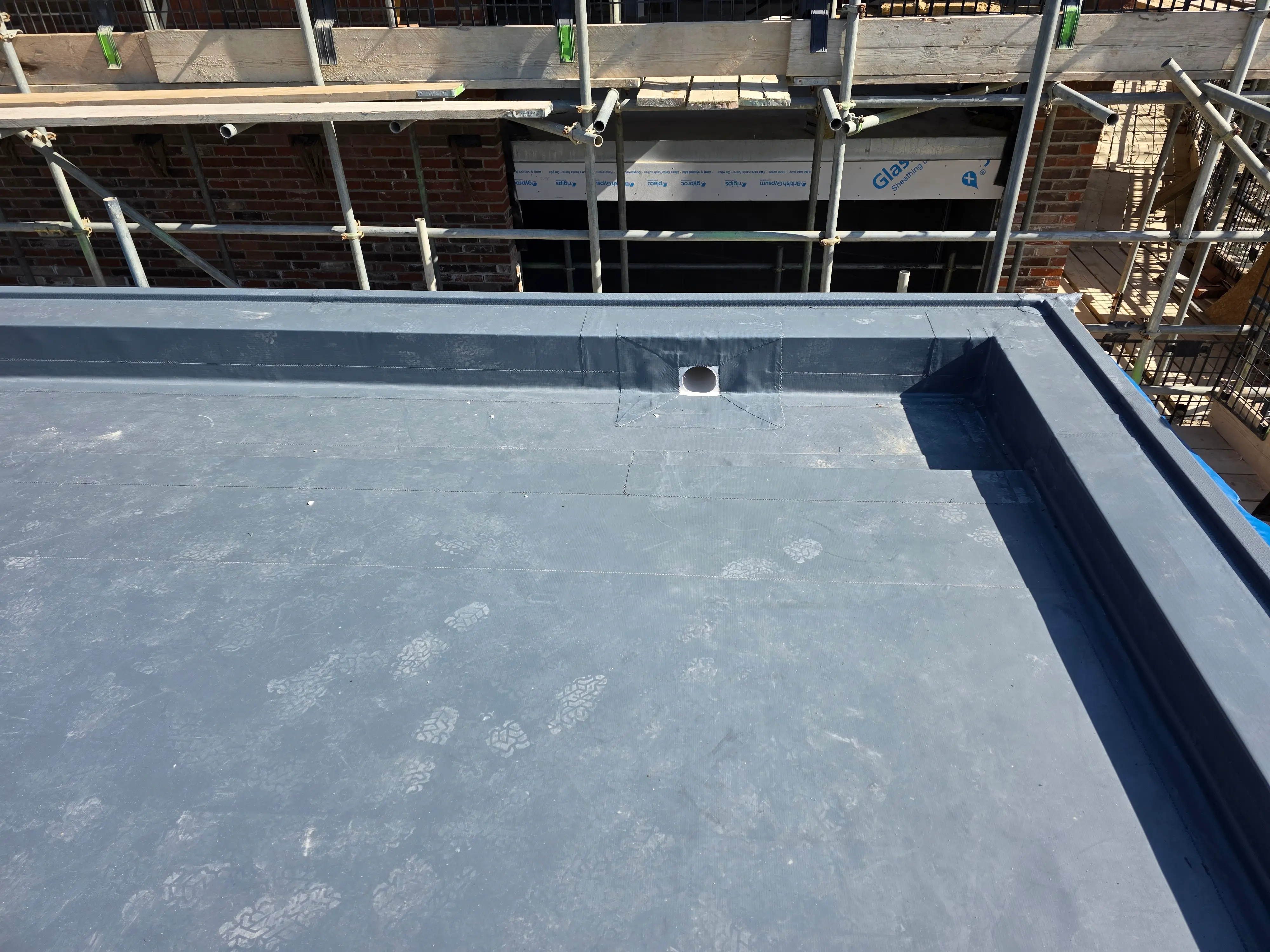 Completed flat roofing project by Sureseal Flat Roofing in South Yorkshire