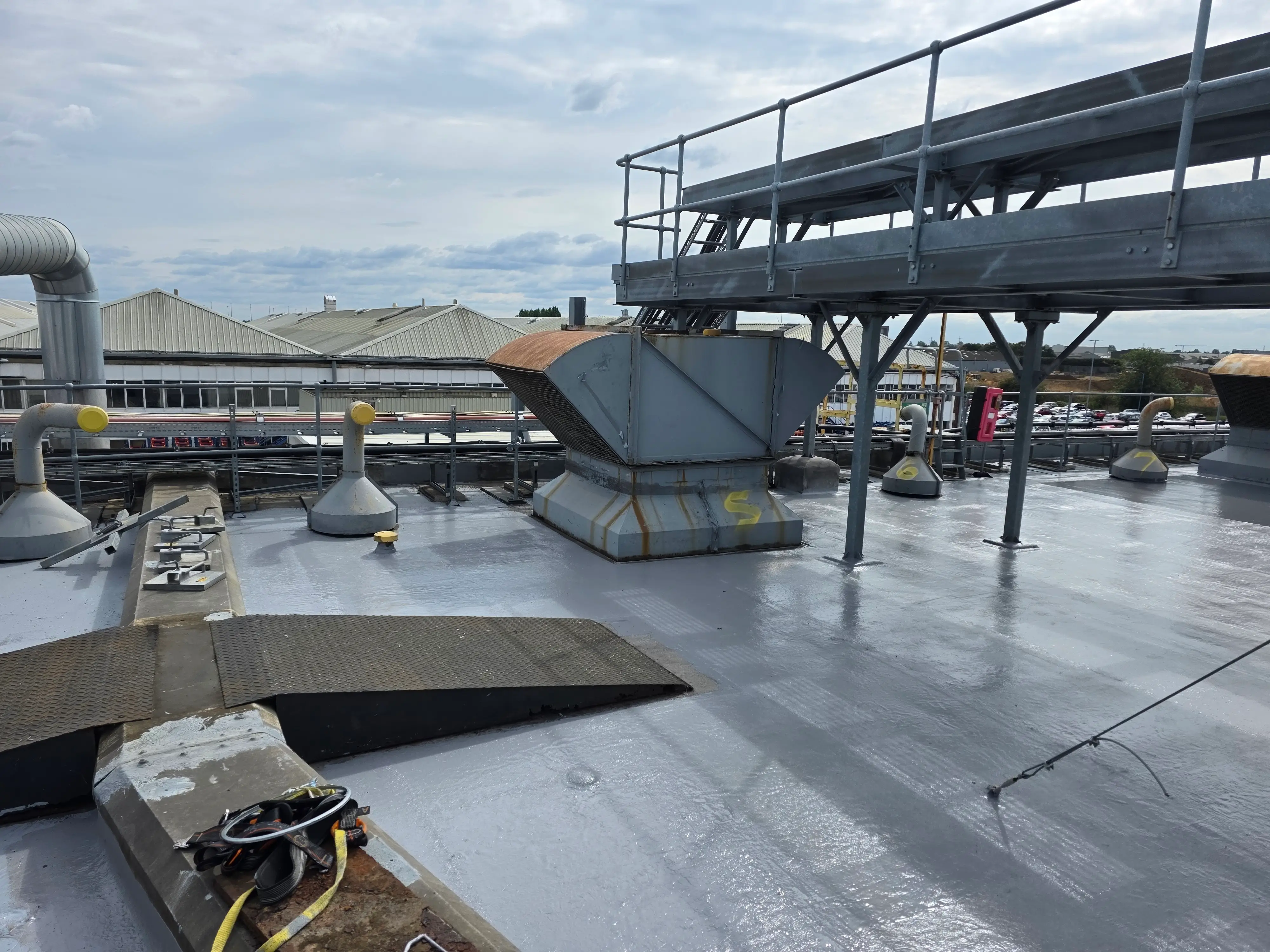 Perkins Engines Plant Roof Refurbishment, commercial flat roofing in Peterborough