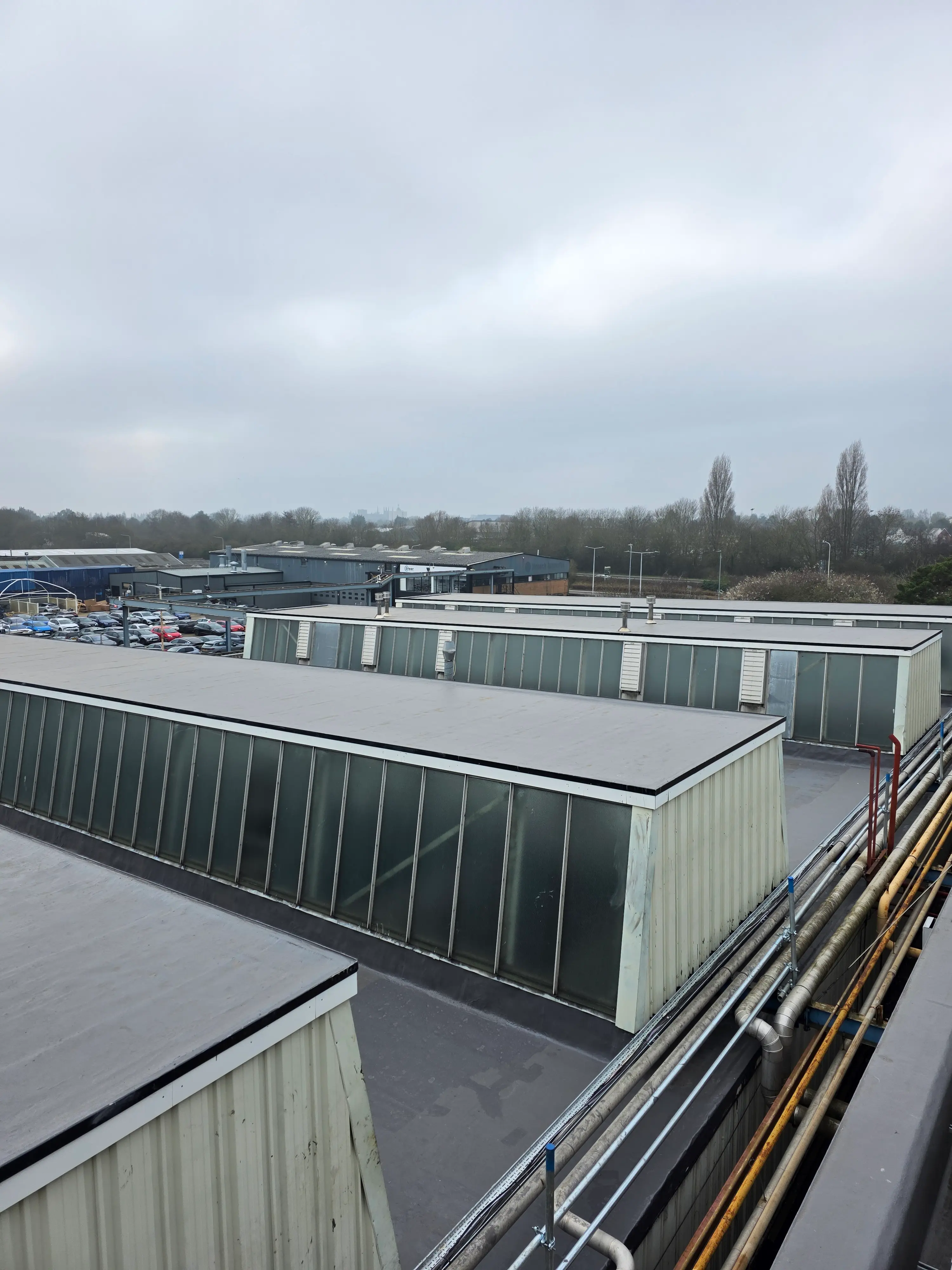Completed flat roofing project by Sureseal Flat Roofing in South Yorkshire
