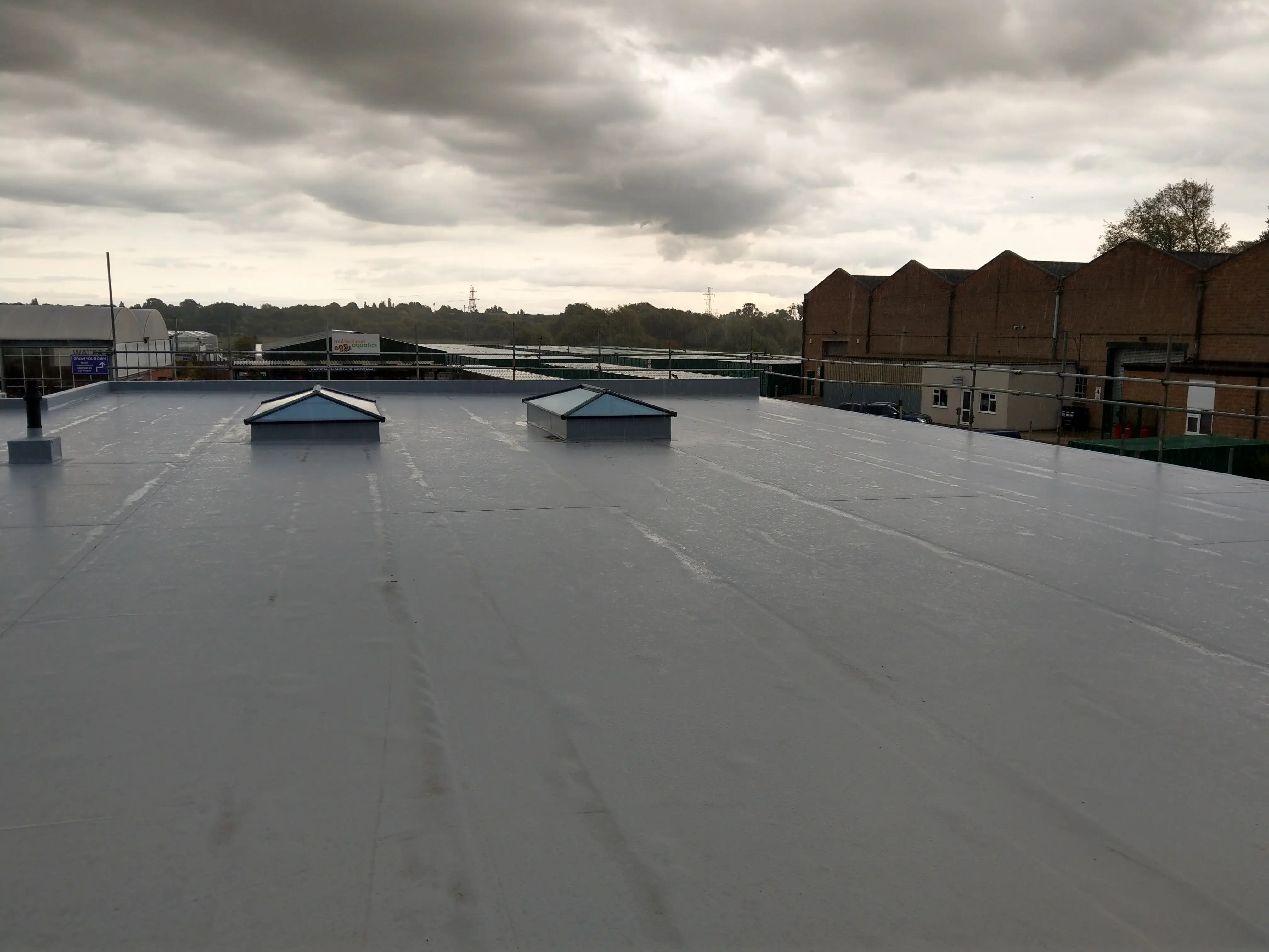 Completed flat roofing project by Sureseal Flat Roofing in South Yorkshire