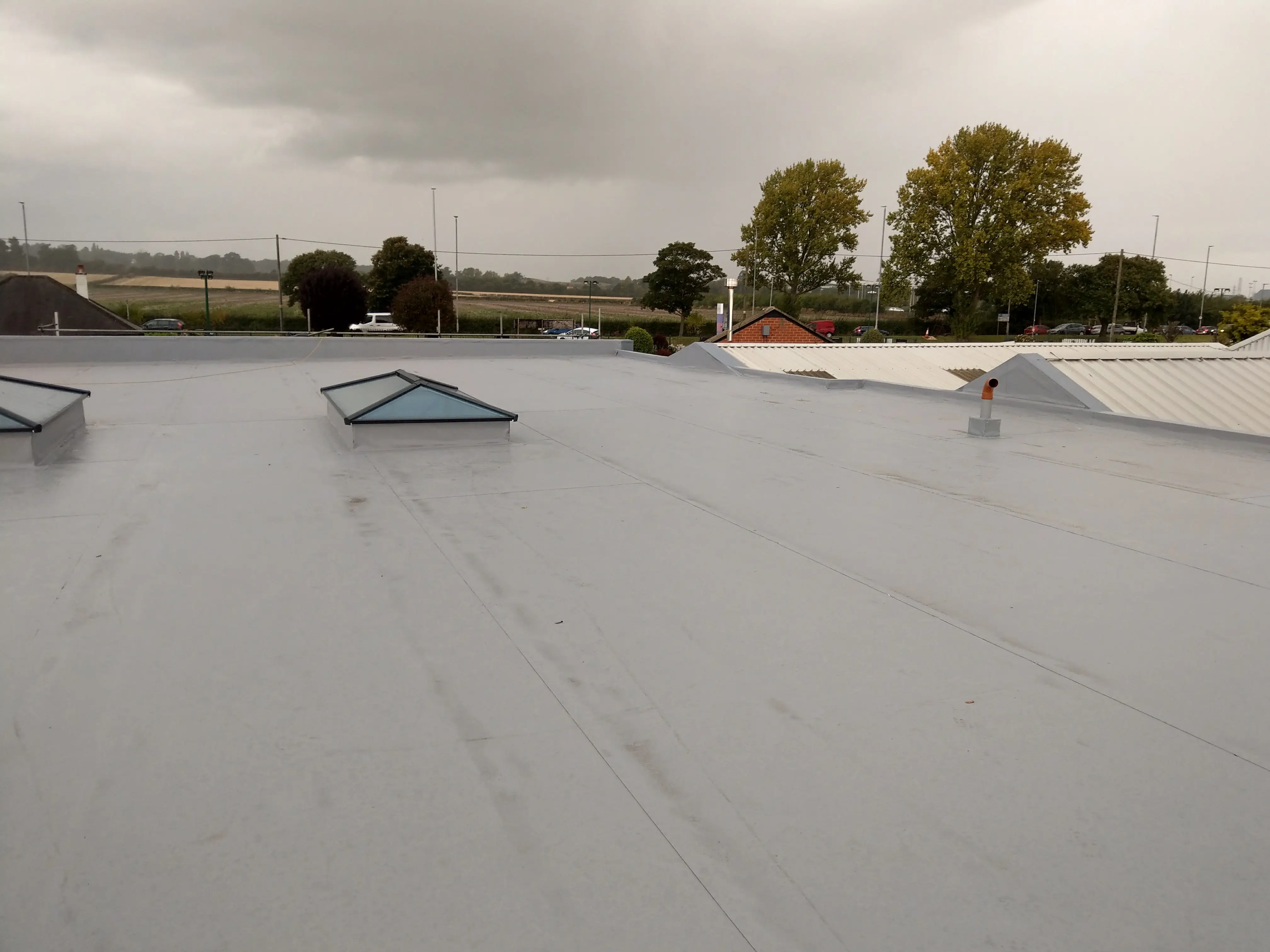 Completed flat roofing project by Sureseal Flat Roofing in South Yorkshire