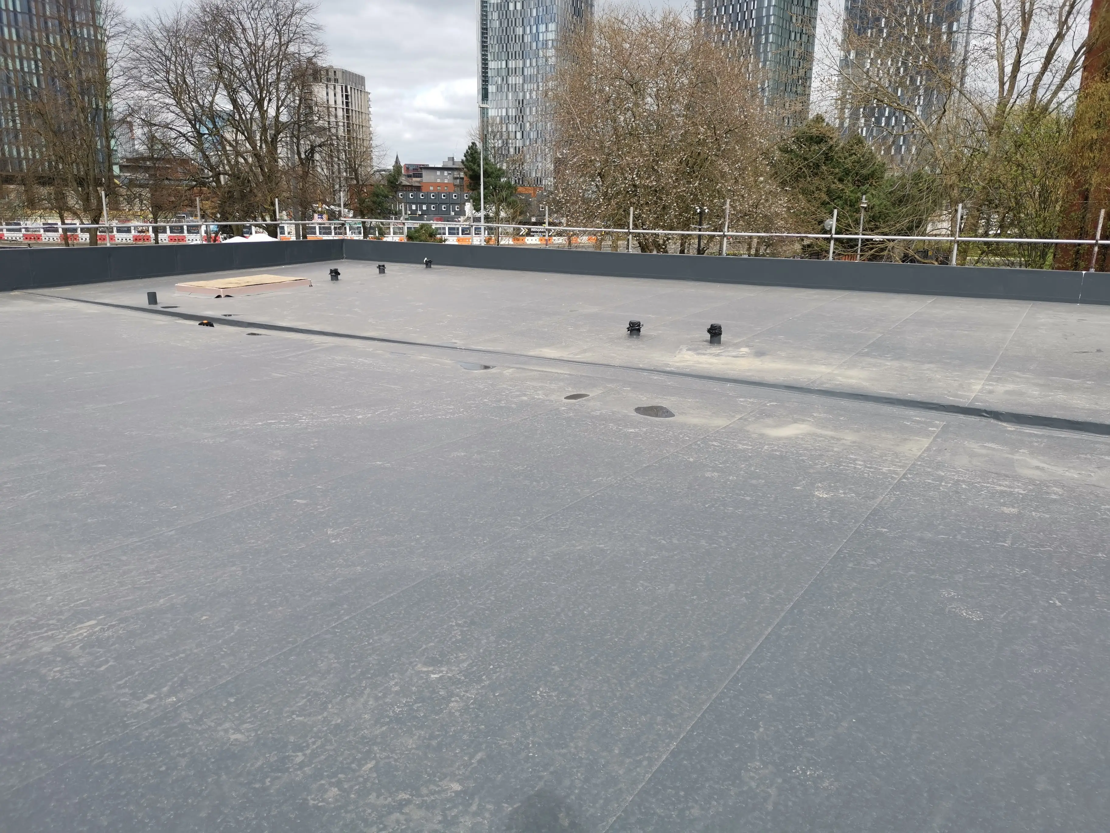 Completed flat roofing project by Sureseal Flat Roofing in South Yorkshire