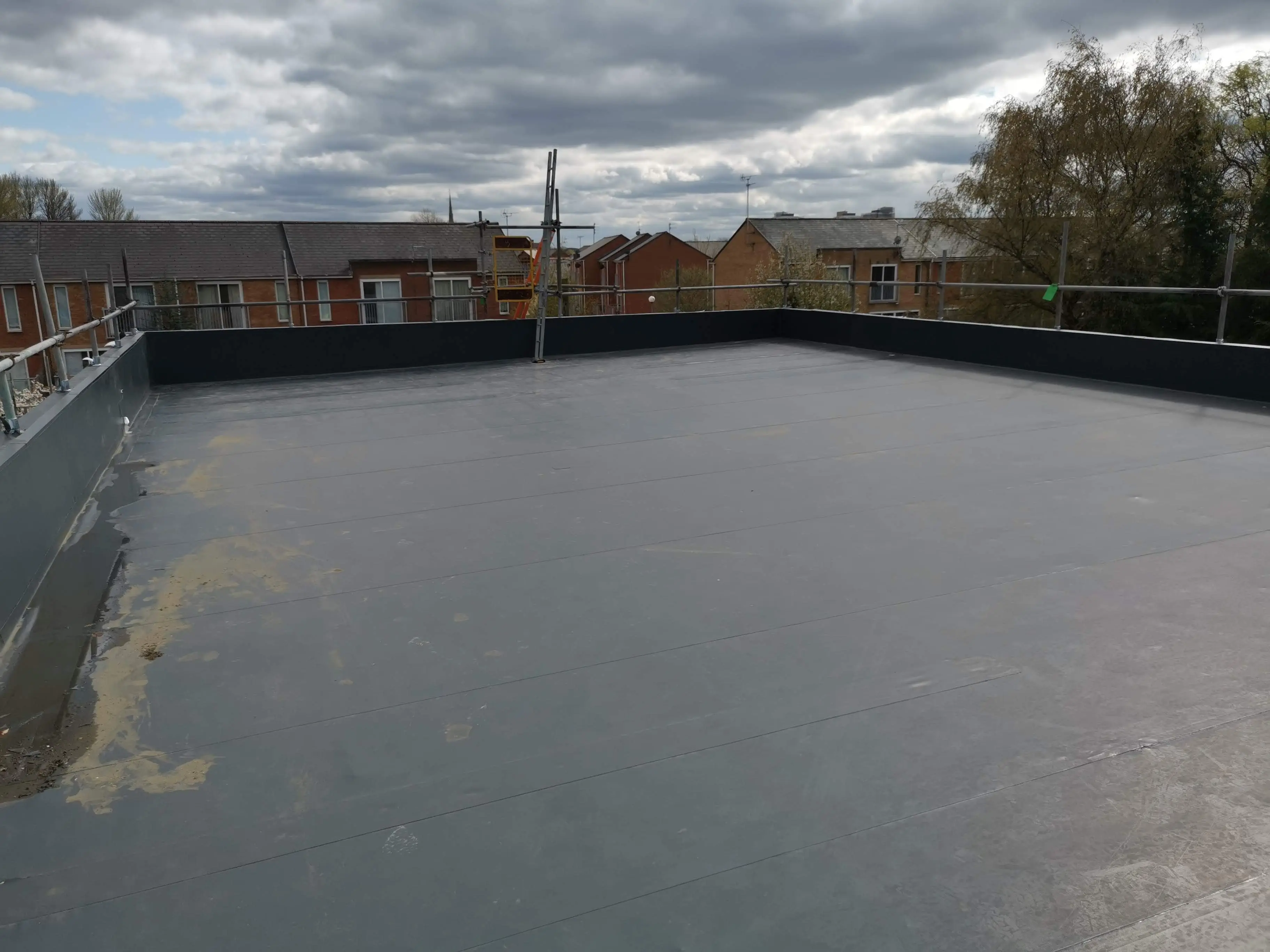 Completed flat roofing project by Sureseal Flat Roofing in South Yorkshire